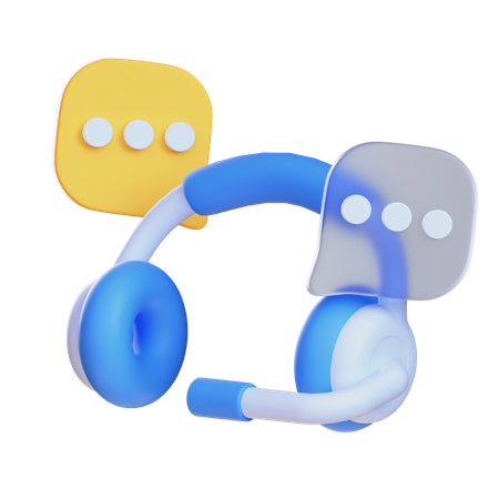 고객 지원  3D Icon