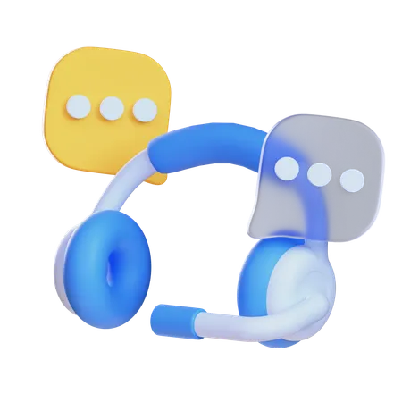 고객 지원  3D Icon
