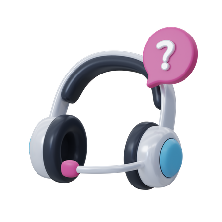 Customer Care Headphone  3D Icon