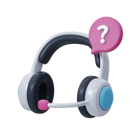 Customer Care Headphone  3D Icon