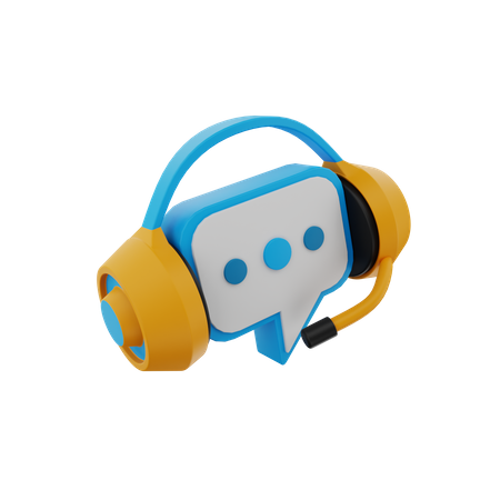 Customer Chat Support  3D Icon