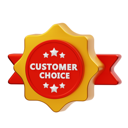 Customer Choice Badge  3D Icon