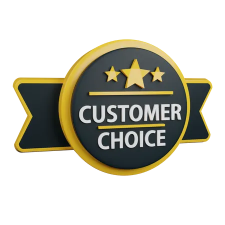 Customer choice badge  3D Icon