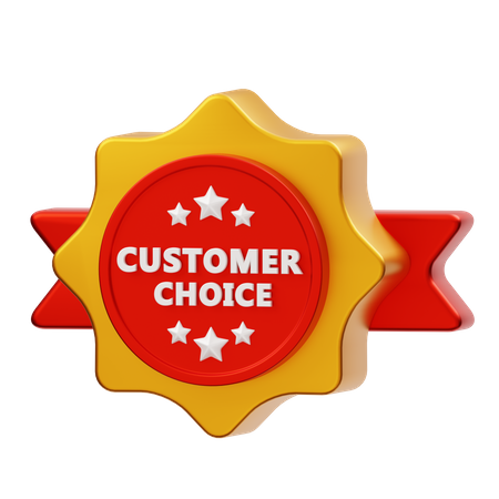 Customer Choice Badge  3D Icon