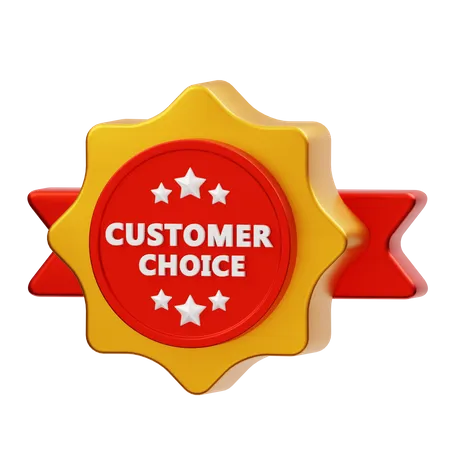 Customer Choice Badge  3D Icon