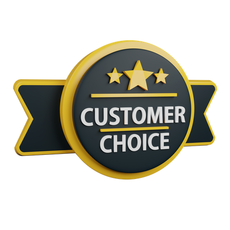 Customer choice badge  3D Icon