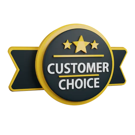 Customer Choice Contains PNG BLEND GLTF And OBJ Files 3D Icon
