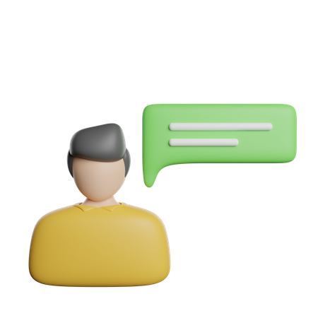 Customer Comment  3D Icon