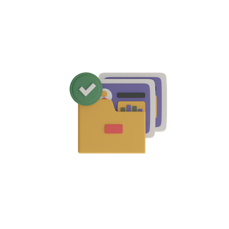 Customer Document  3D Icon