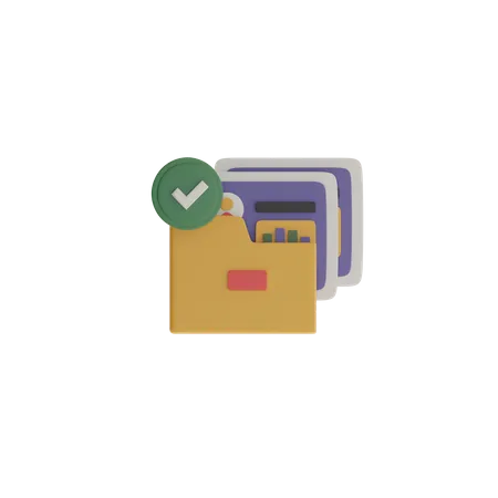 Customer Document  3D Icon