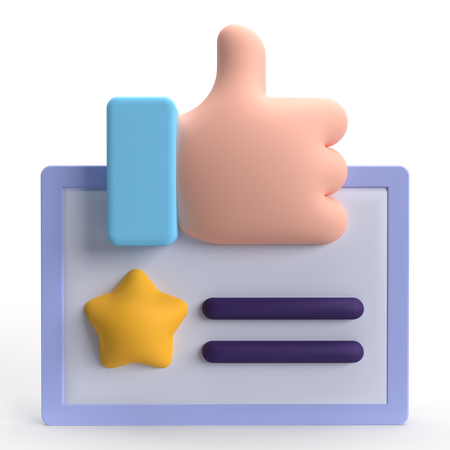 Customer Feedback  3D Icon