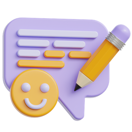 Customer Feedback  3D Icon