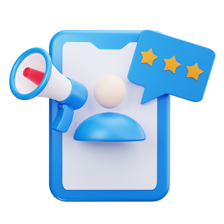 Customer Feedback  3D Icon