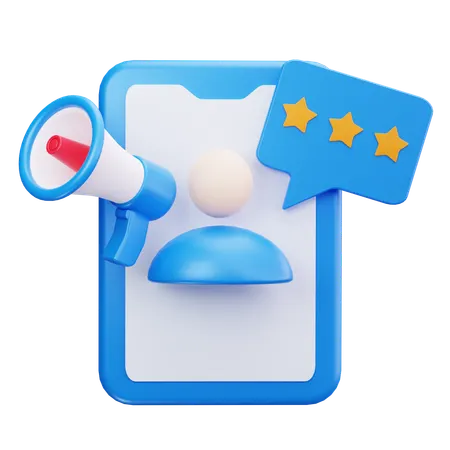 Customer Feedback  3D Icon