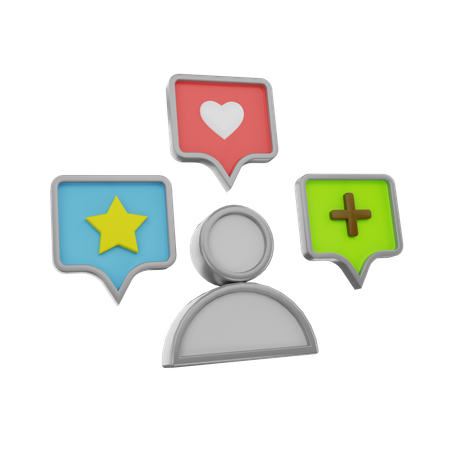 Customer feedback  3D Icon