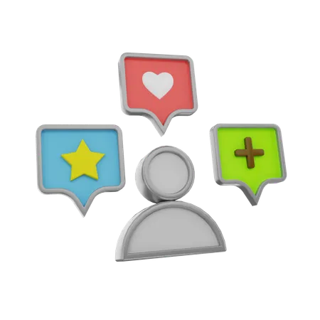 Customer feedback  3D Icon