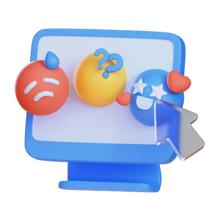 Customer Feedback  3D Icon