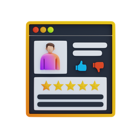 Customer Feedback  3D Icon