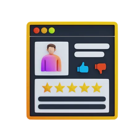 Customer Feedback  3D Icon