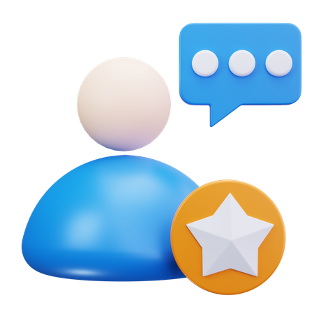 Customer Feedback  3D Icon