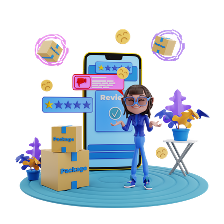 Customer feedback 3D Icon