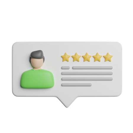 Customer Feedback 3D Icon