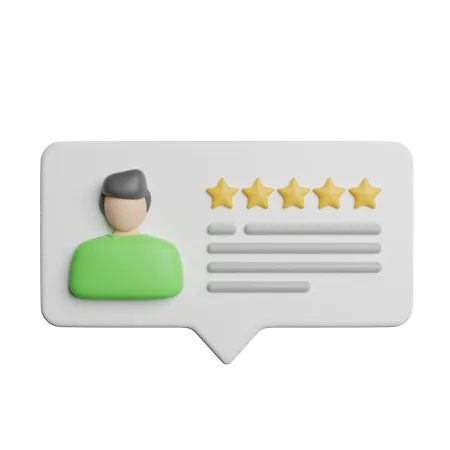 Customer Feedback Rate 3D Icon