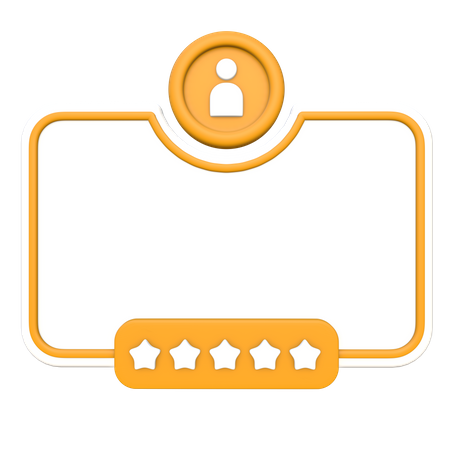 Customer Feedback Card  3D Icon