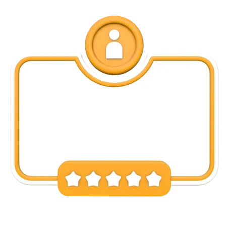 Customer Feedback Card  3D Icon