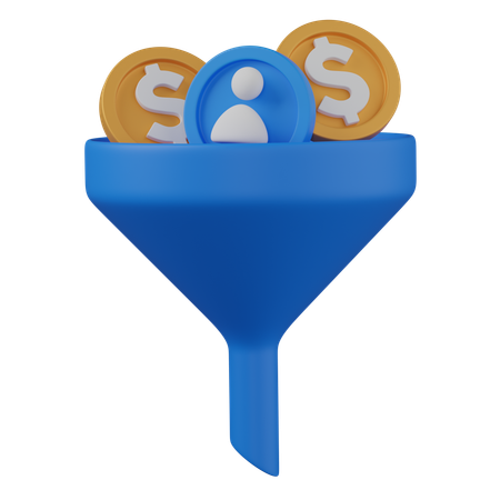 Customer filter  3D Icon