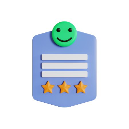 Customer Happy Review  3D Icon