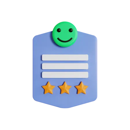 Customer Happy Review  3D Icon
