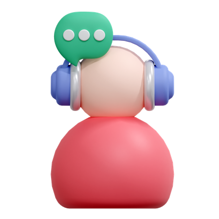 Customer Helpdesk  3D Icon