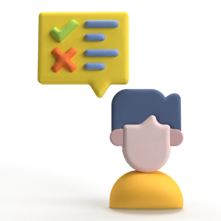 Customer Inquiry  3D Icon