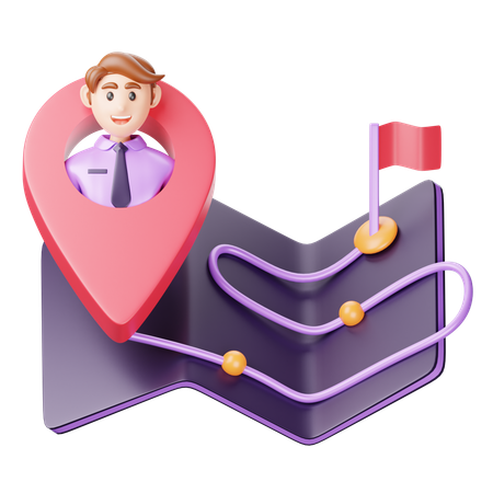 Customer Journey  3D Icon