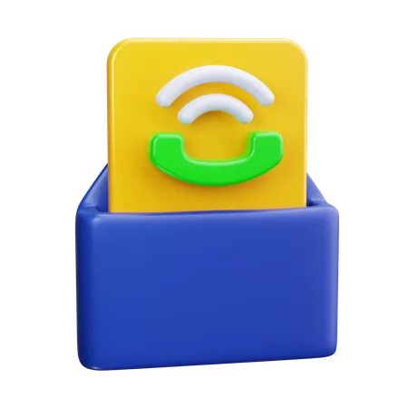 顧客メール  3D Icon