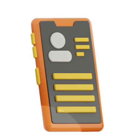 顧客情報  3D Icon