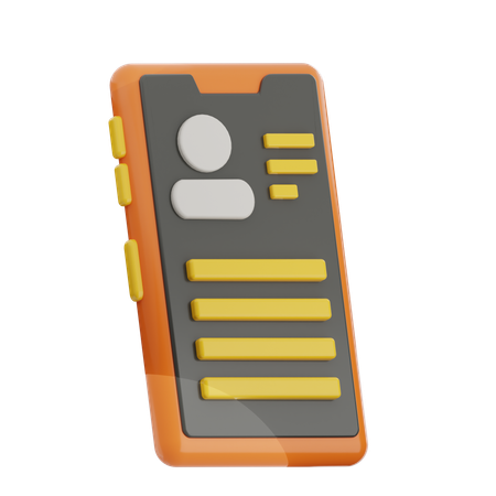 Customer Profile  3D Icon