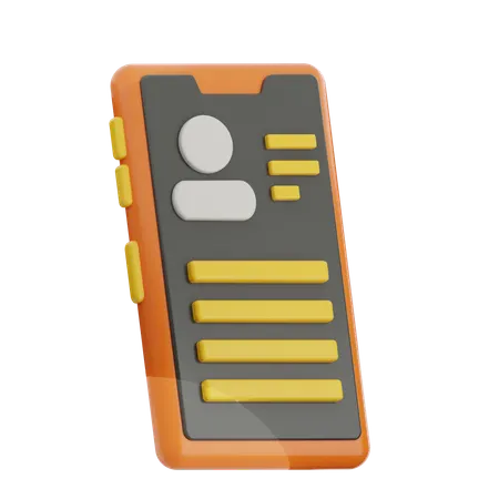 Customer Profile  3D Icon