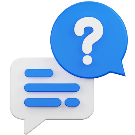 Customer Question  3D Icon