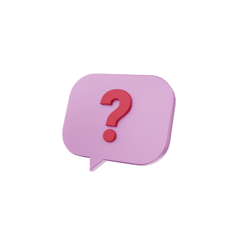 Customer questions  3D Icon