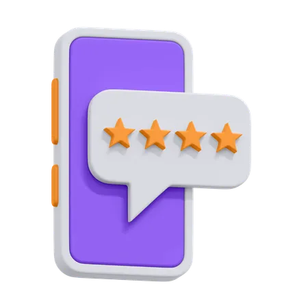 An Icon Of Customer Rating In 3 D Format 3D Icon