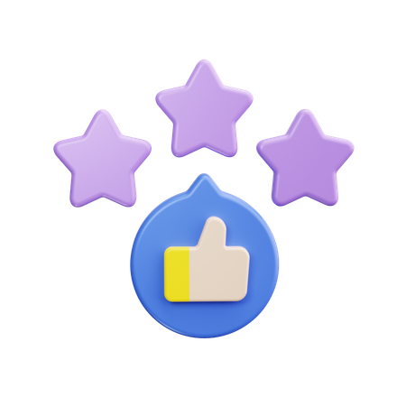 Customer rating  3D Icon