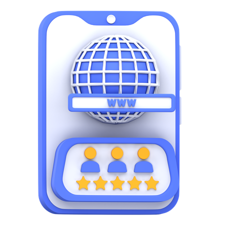 Customer rating  3D Icon