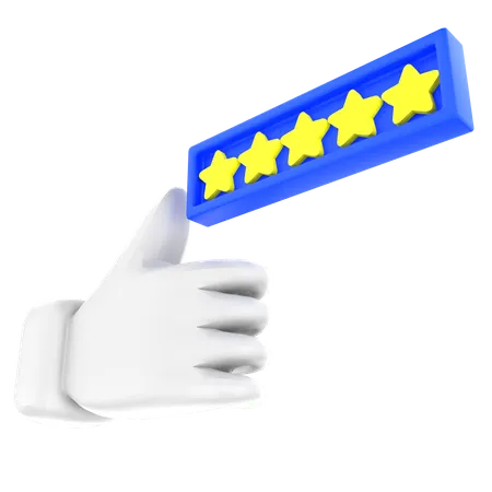 Customer rating  3D Icon