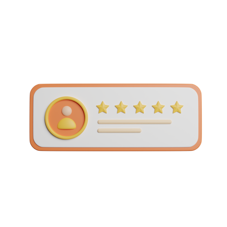 Customer Rating  3D Icon