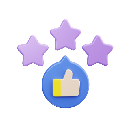 Customer rating  3D Icon