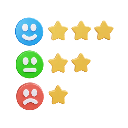 Customer rating  3D Icon