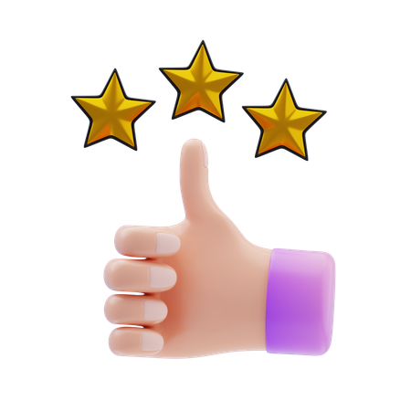 Customer Rating  3D Icon