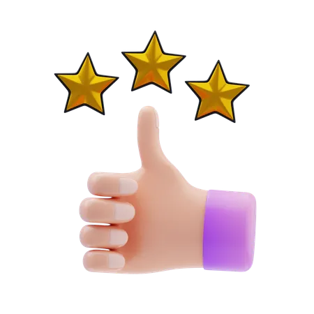 Customer Rating  3D Icon